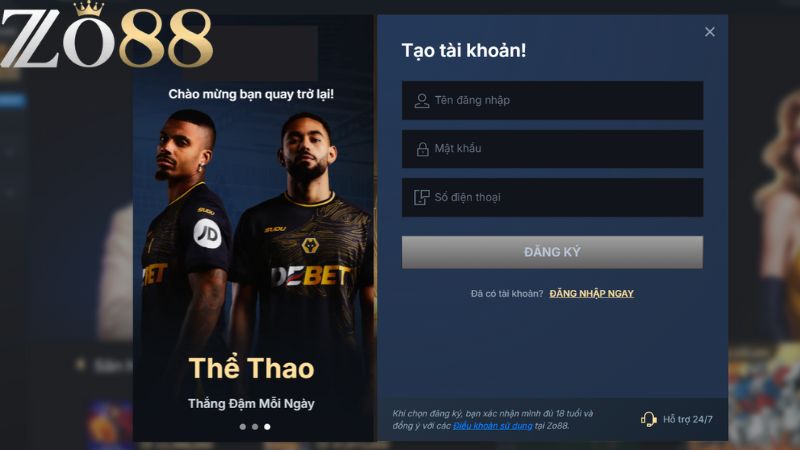Đăng Ký Zo88 - Khám Phá Quy Trình Đơn Giản, Nhanh Chóng 3 Zo88